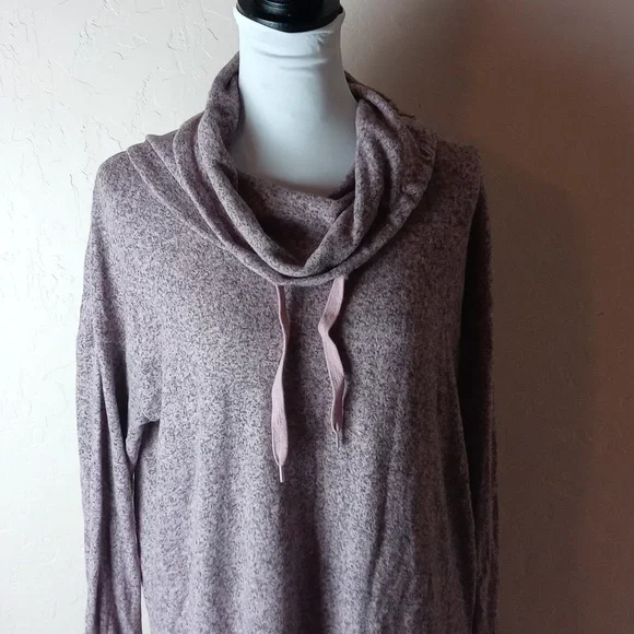 NWT Motherhood Maternity Cozy Lavender Cowl Neck Sweater - Picture 2 of 8